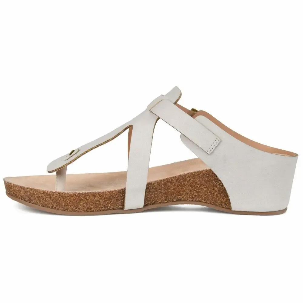 Journee Collection Womens Navara Sandal Grey 8 M